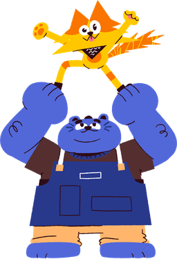 Coda the cat stacking boxes